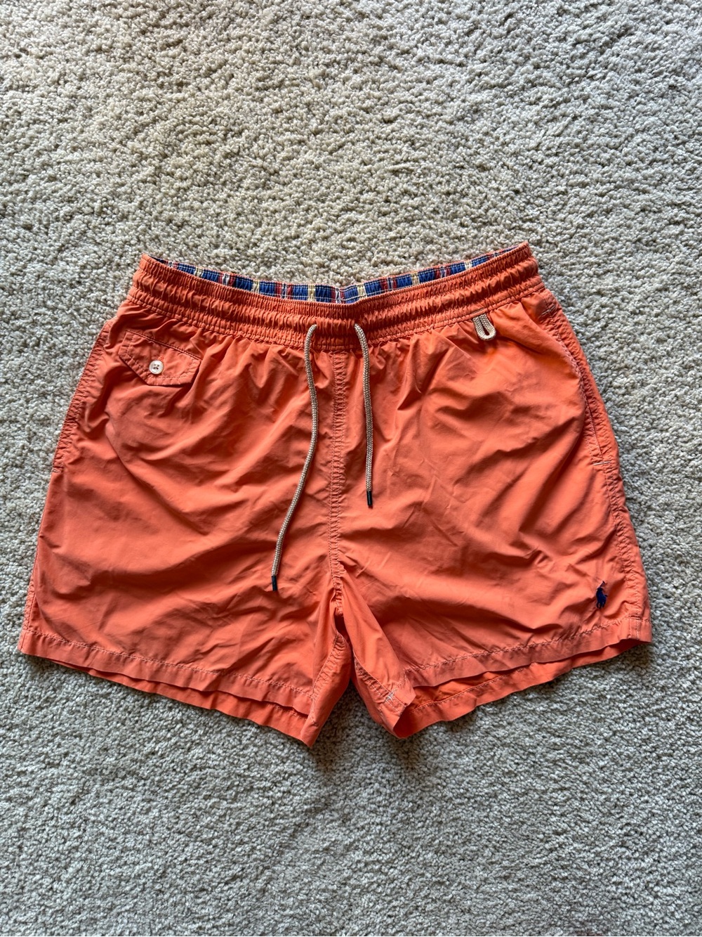 🧡 Vintage Polo Ralph Lauren Swim Trunks — Men’s M 🏖️✨